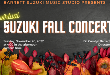 Barrett Suzuki Fall Concert on November 20, 2022