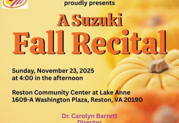 Barrett Suzuki Fall Recital on November 23, 2025