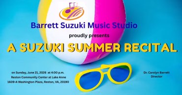 Barrett Suzuki Summer Recital on June 21, 2026