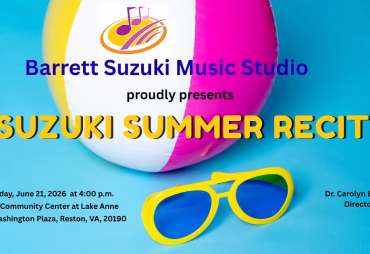 Barrett Suzuki Summer Recital on June 21, 2026
